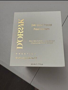 D’OR24K Prestige Endless Beauty 24K Gold Facial Peel System Mask Exfolliate NEW